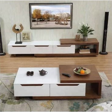 Omega Fur Tv Stand And Center Table