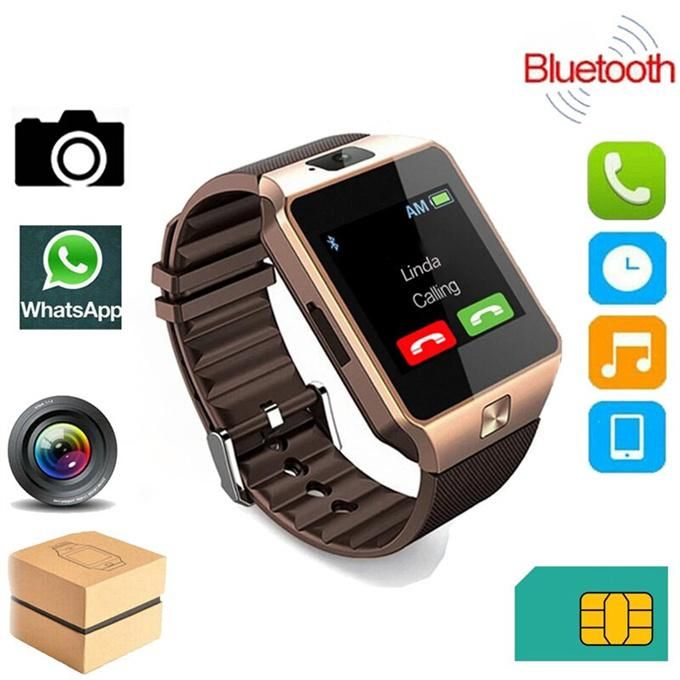 Gold DZ09 Smart Bluetooth Wristband for iOS Android