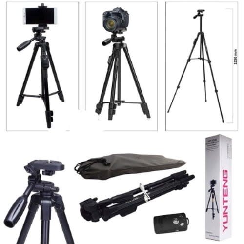 Yunteng 3388 Phone & Camera Tripod Stand