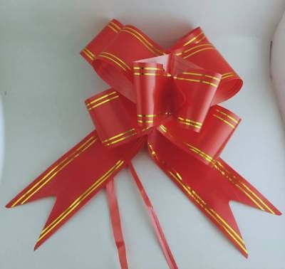 10 Pieces Christmas  Gift Wrap Pull Bow Ribbon