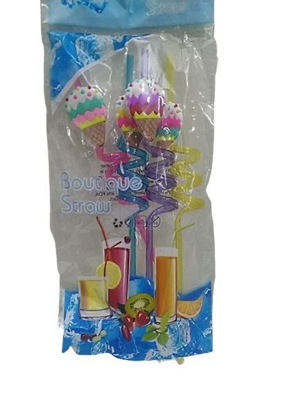 Reusable Boutique Straws (4 Piece) X2