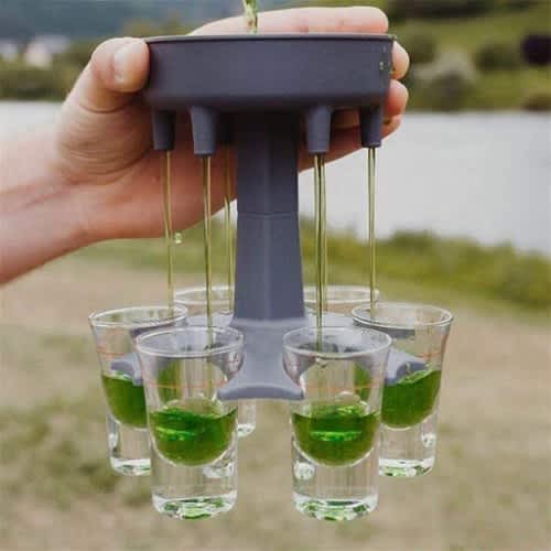 6 Shot Glass Dispenser And Holder