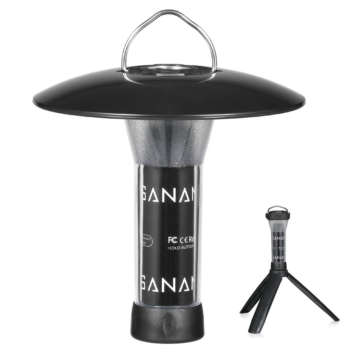 USB Rechargeable Flashlight Waterproof Camping Tent Light Magnetic Work Light with Tripod for Outdoor Camping Emergency