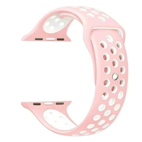 Watch Bands For iWatch - Pink /dotted White - 44mm