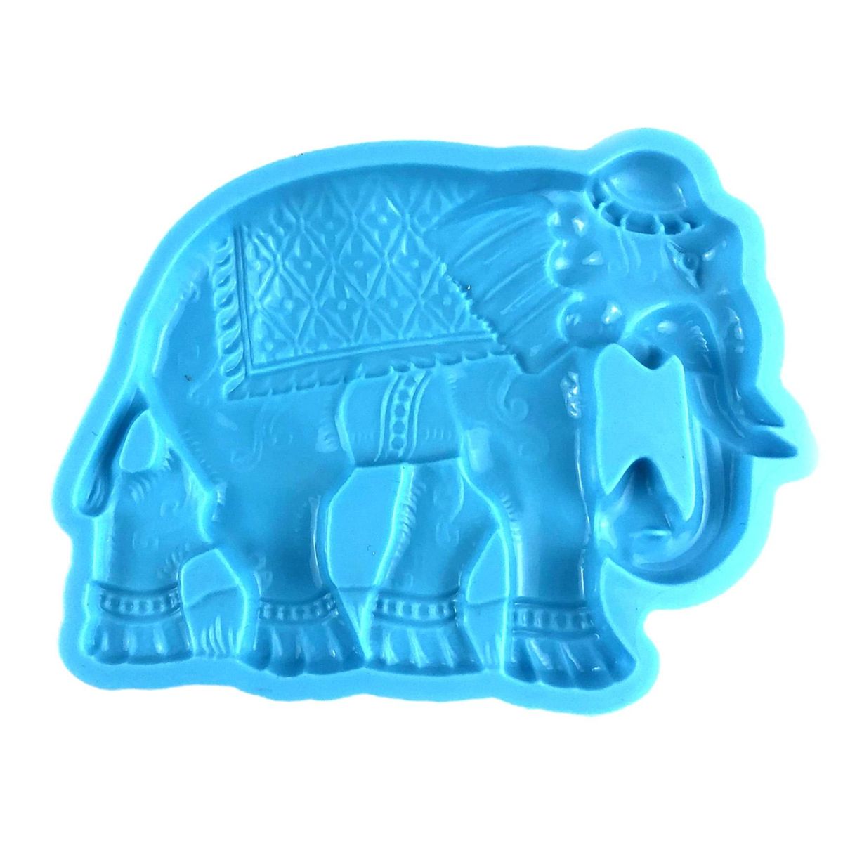 Pendant Mold 3D Elephant Wall Hanging Ornament Resin Mold Blue