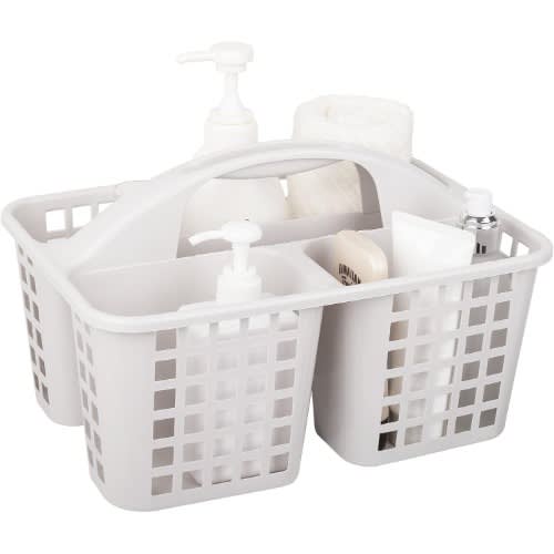 Portable Plastic Shower Caddy Basket With Compartments - 122 in L x 85 in W x 54 in H