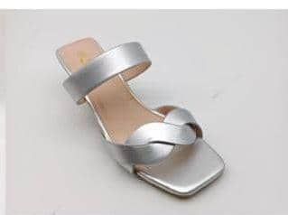 Female Low Heel Silver