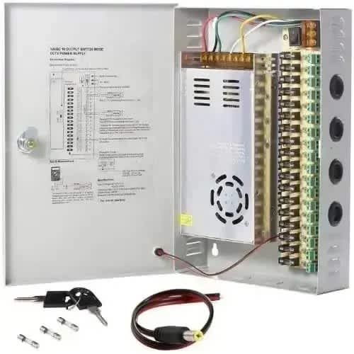 18 Channel Cctv Power Supply 20a-18way-12V