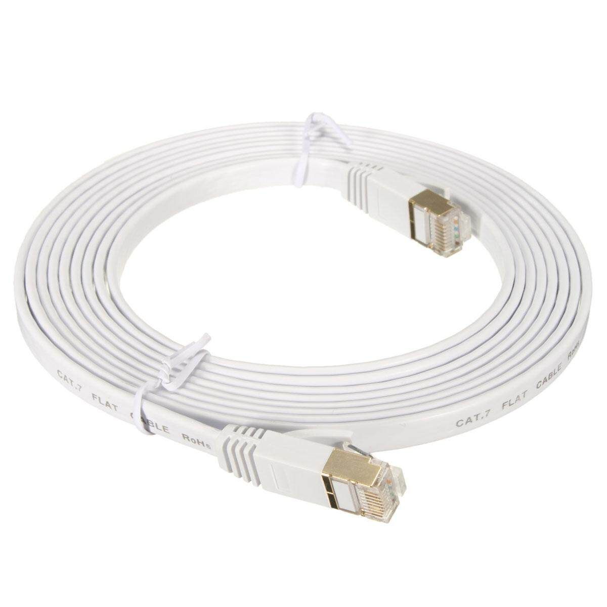 1/2/3/5M 10Gbps 600Mhz CAT-7 RJ45 LAN Network Ethernet Flat Cable Modem 3m 3M