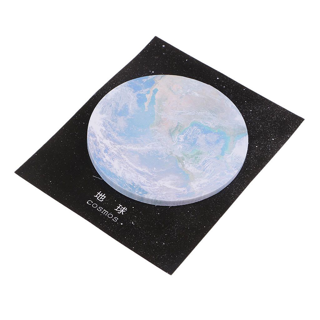 30 Pieces Planet Sticky Note Round List Memo Notes Earth