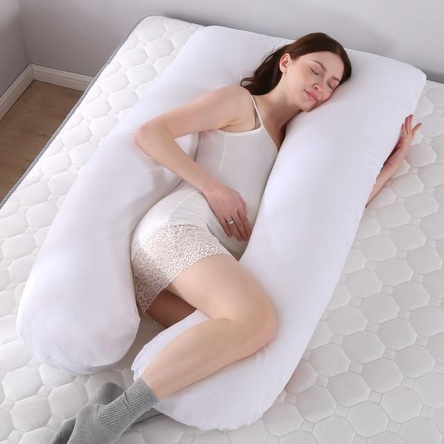 50100% Pure Cotton Sleeping Support Pillow For Pregnant Women Hugging Full Body Maternity Pillow Side Sleeper Bedding-