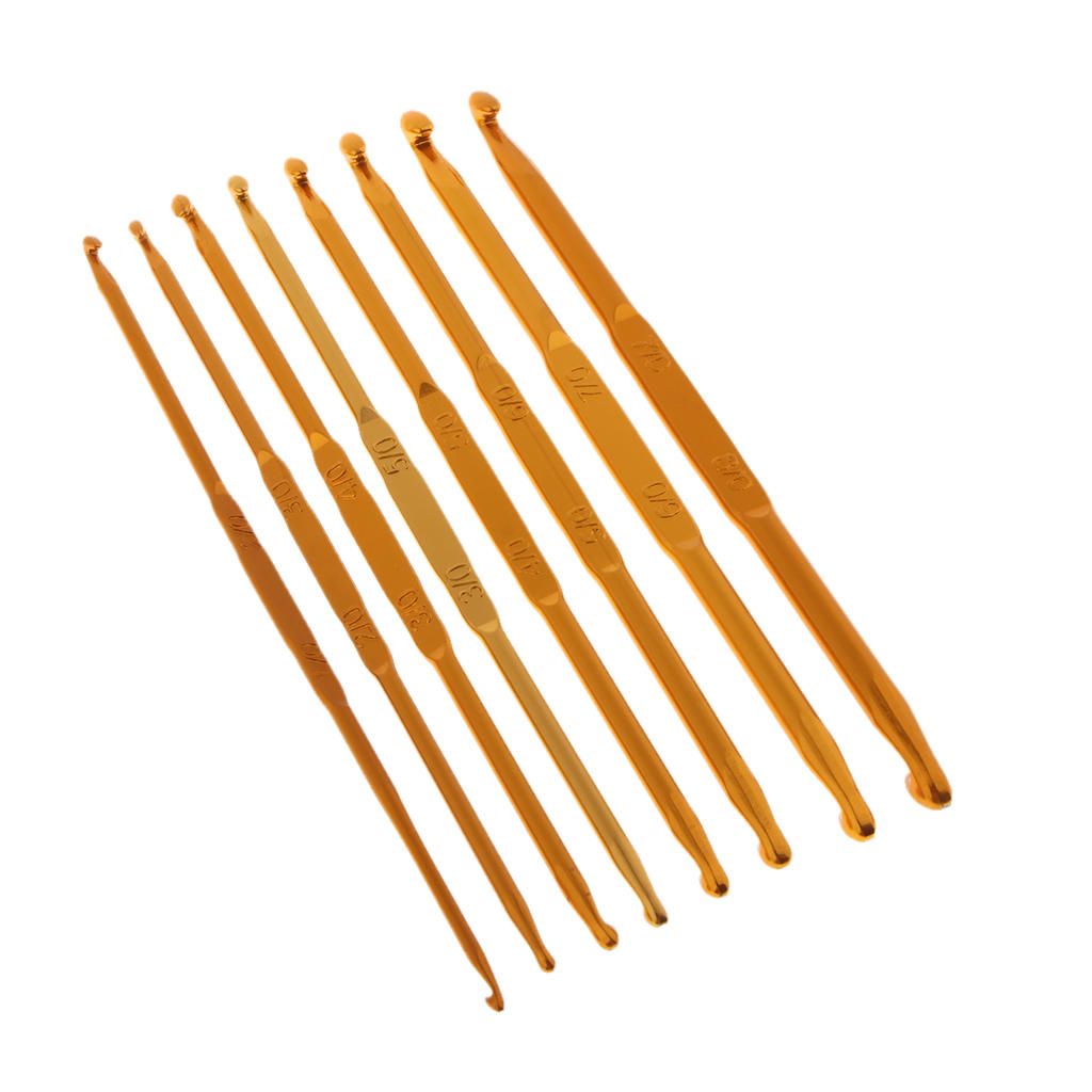 8pcs Double Head Sewing Tool Crochet Hooks For Hand Weaving Knitting