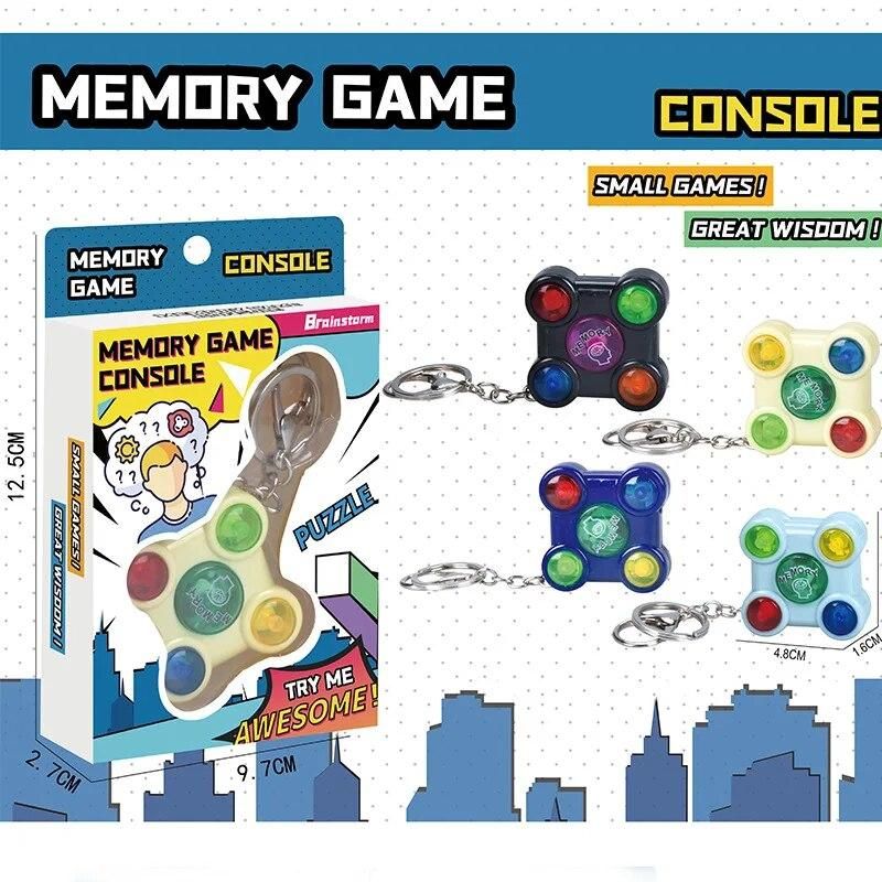 New stress-relieving children's gift keychain mini handheld game console creative memory game toy