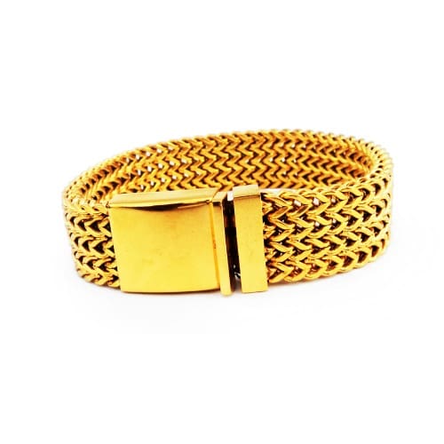 Crucible Solid Mesh Link Bracelet