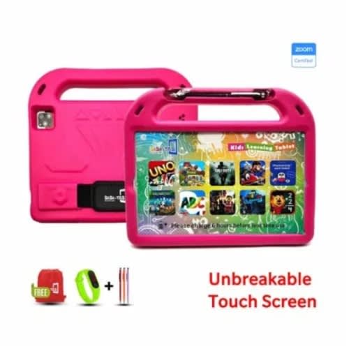 Bebe B2050 Pro+ Android Kids Tablet - 256GB ROM- 6GB RAM - 5G Dual Sim - 5000mAh - Pink
