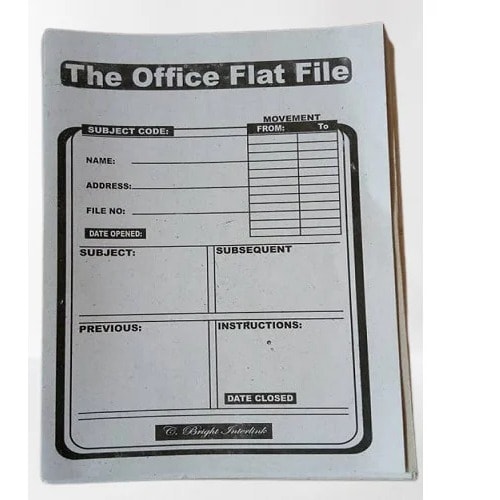 Office Flat File - 48 Pieces + 5 Packects Of Office File Tag