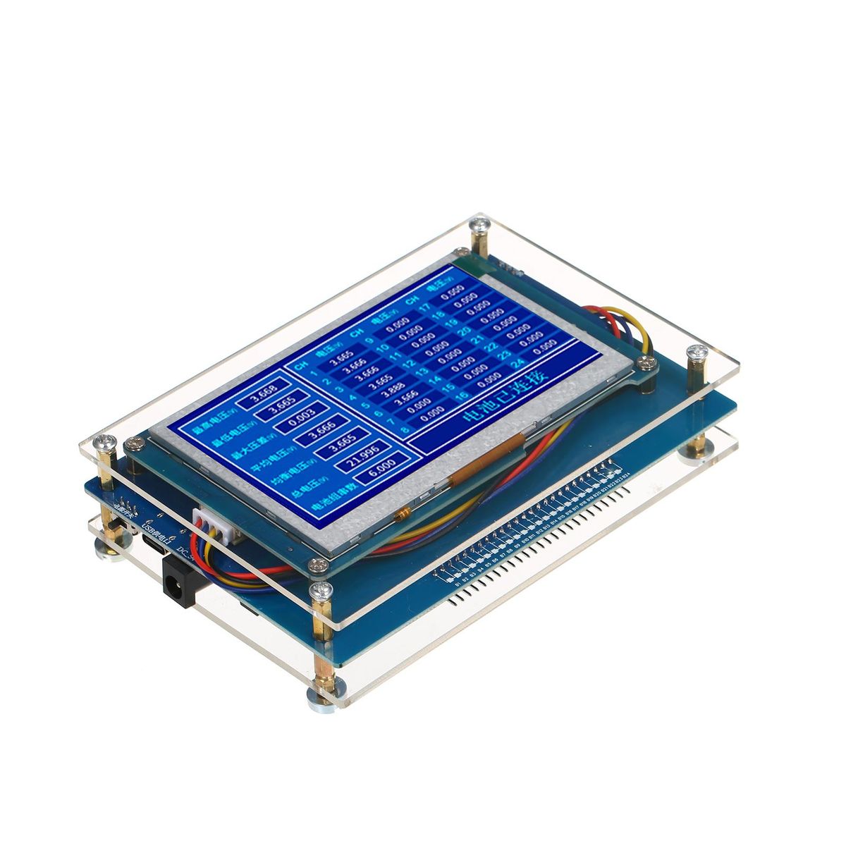 24 Series Lithium Battery Voltage Detector with Acrylic Shell Baffle, Equalizer Highly Efficient Repair and Testing Tool, Intelligent Active Differential Pressure Repair Instrument