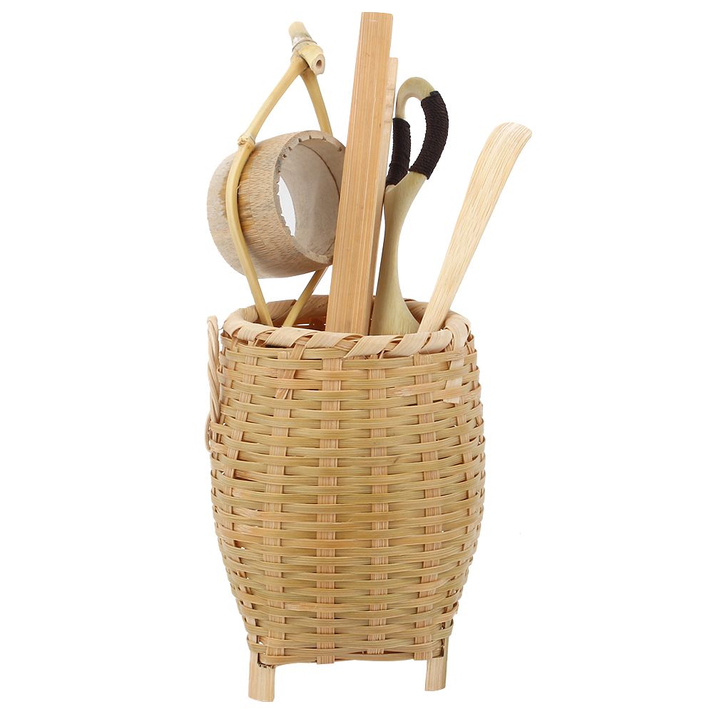 6PCS Manual Bamboo Tea Basket Set Gongfu Tea Ceremony
