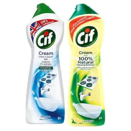 Cream Lemon And Micro Crystals - 500ml X 2pieces