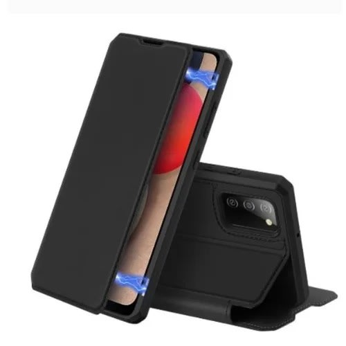 Leather Flip Case For Samsung A14 - Black