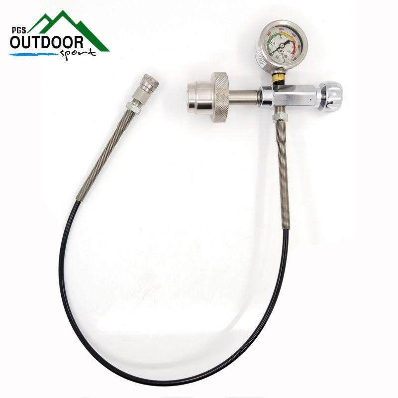 Paintball SCBA Fill Station Refill Charging Adaptor 24inch Microbore Hose
