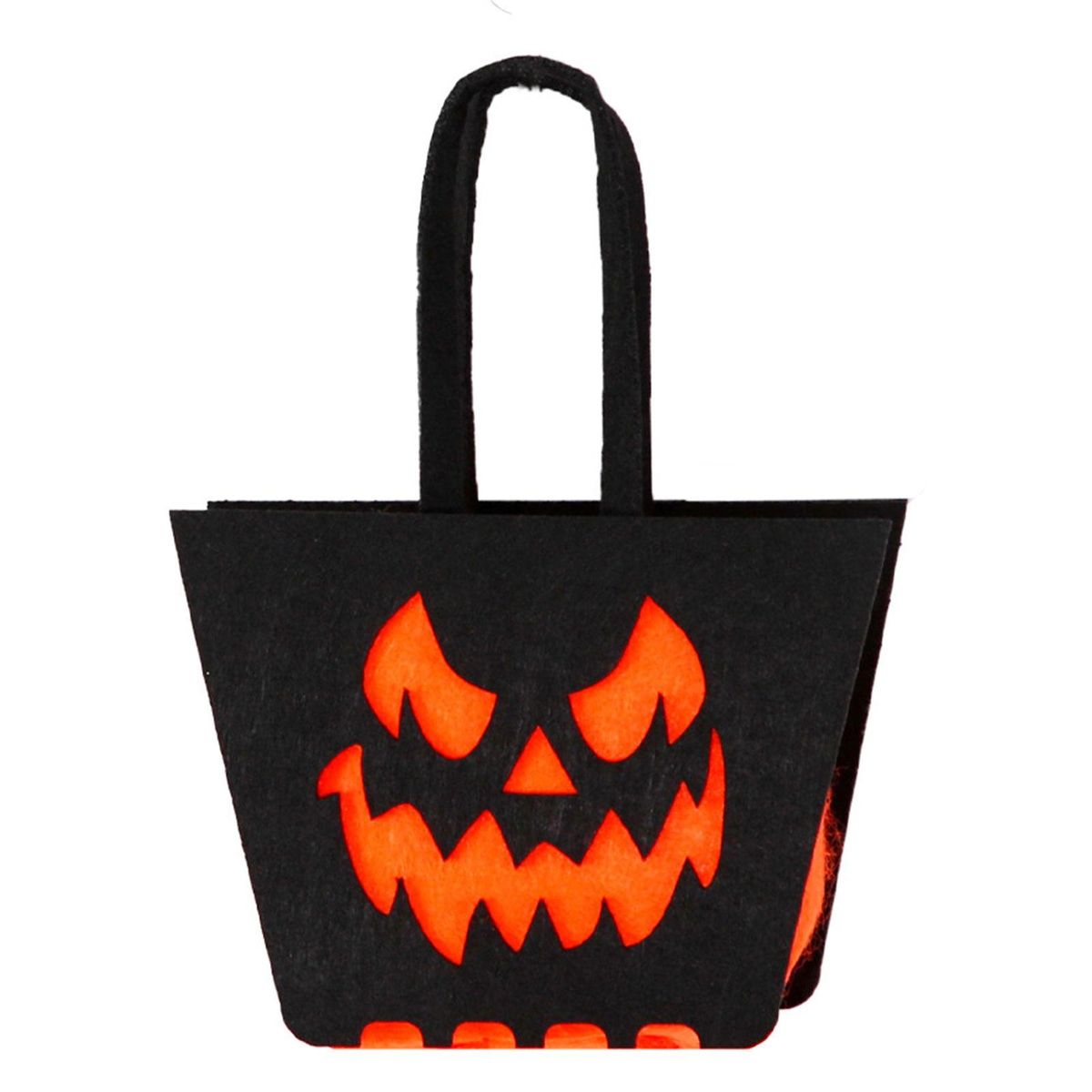 Ghostly Halloween Candy Bags Festive Non-woven Totes for Spooky