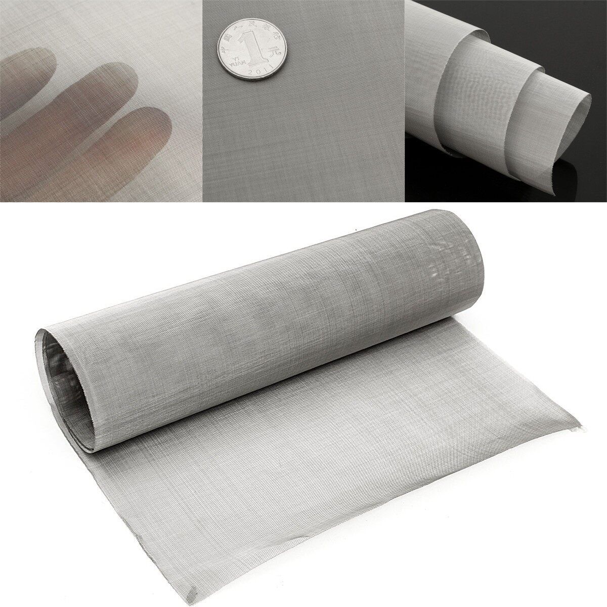 35x12'' 100 Micron Mesh Stainless Steel Woven Wire Cloth Screen Filter Sheet