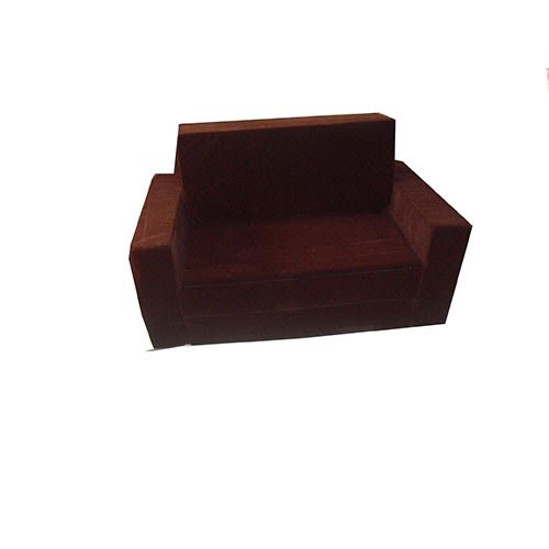 Sofa Bed With Arm Rest 62x29x18 (2- Seater Convertible Sofa)- Brown