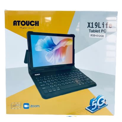 X19 Life 5G Tablet PC With Keyboard - 10" - 512GB ROM - 8GB RAM - Dual SIM - 6000mAh - Gold