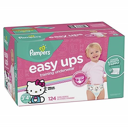 Easy Ups Training Pants For Girls - Size 5 - 124ct