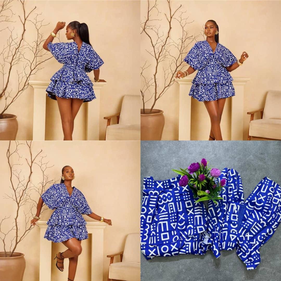 Beautiful ladies Ankara gown (Different print)