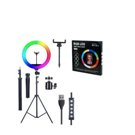 RGB  Ringlight with Tripod Stand - 13 Inches