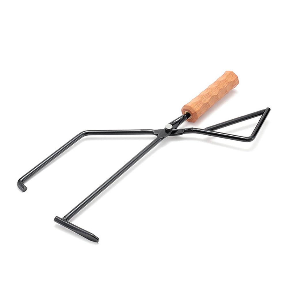 Iron Charcoal Tongs Outdoor Camping Bonfire BBQ Firewood
