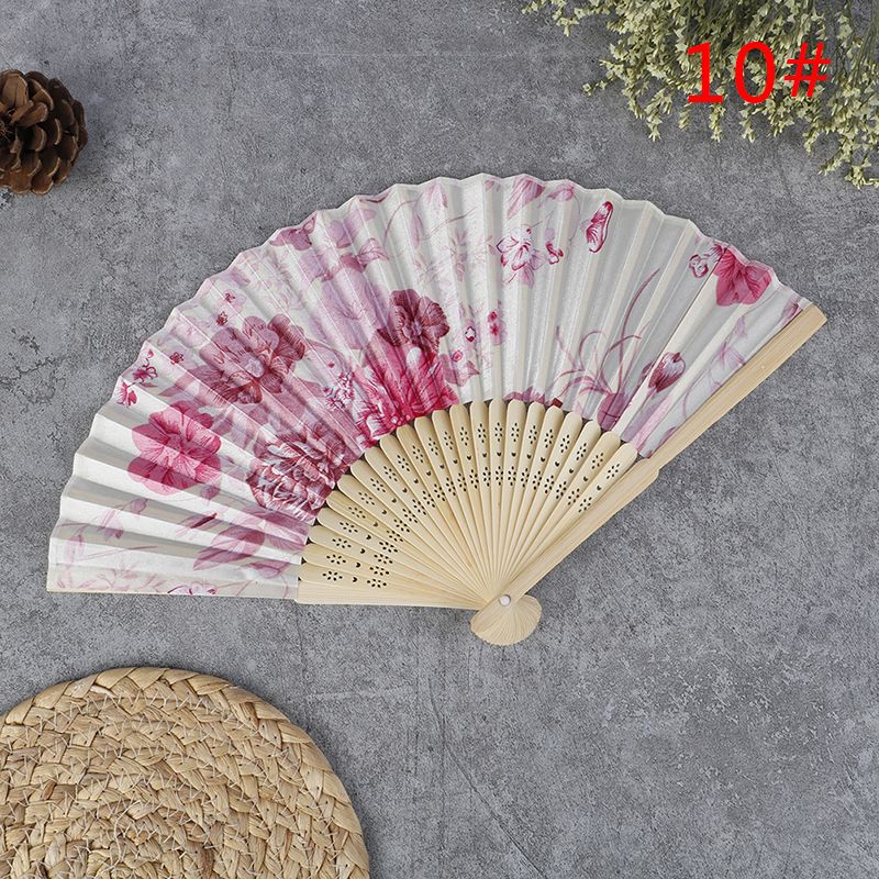 Bamboo Wedding Gifts Style Art Fan Japanese Silk Fan Folding Fan Chinese