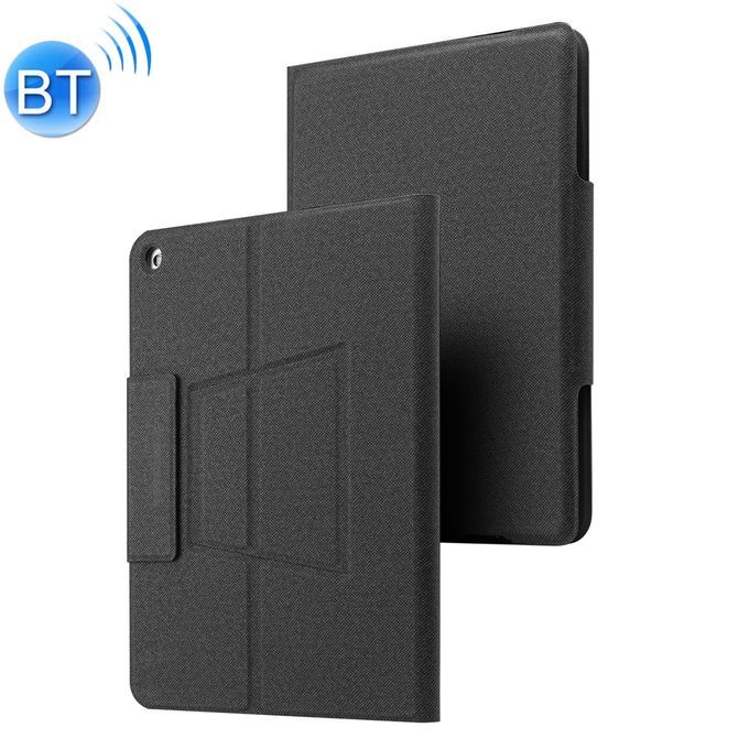 P102AS For IPad 10.2 Inch 2019 Backlight Bluetooth Keyboard Leather Case With Stand & Pen Slot Function (Black)