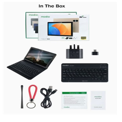 Modio M22 Dual Camera 10.1" HD Display 6GB RAM & 128GB ROM 5g Tablet