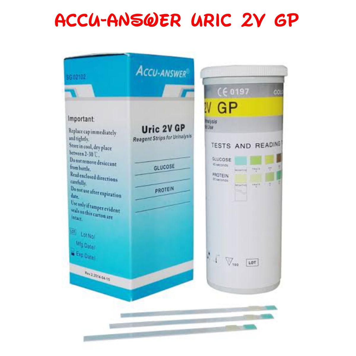 Urinalysis Lab Test Strip 2v GP