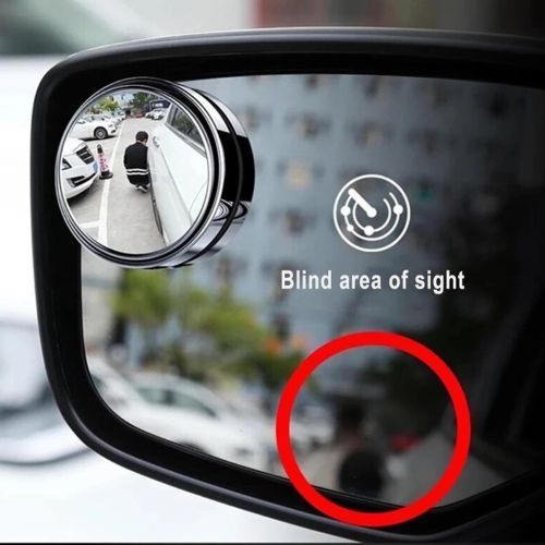 2 Pcs Universal 360 Degree Car Blind Spot Mirrors HD Convex