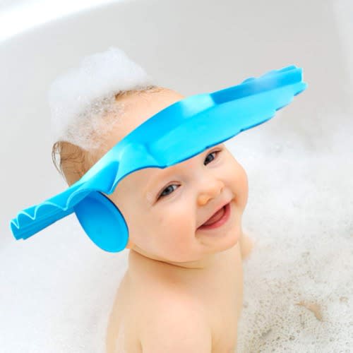 Adjustable Shower Caps With Ear Cover - Blue