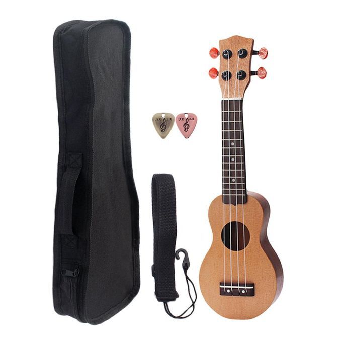 17" Ukulele Pocket Travel Hawaii Guitar For Beginners Student Player