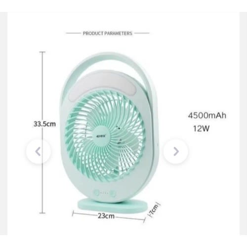 Rechargeable Multifunction Table Fan With Light