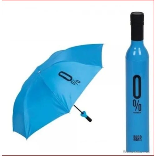 Bottle Shape Umbrella - 80*60CM - Blue
