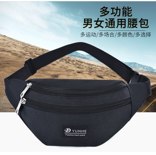 Men Women Fanny Pack Oxford Waterproof Pouch Belt Waist Bum