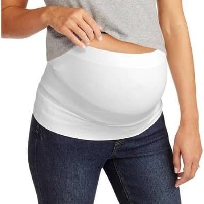Expecting Comfort Pregnancy Support Band - White
