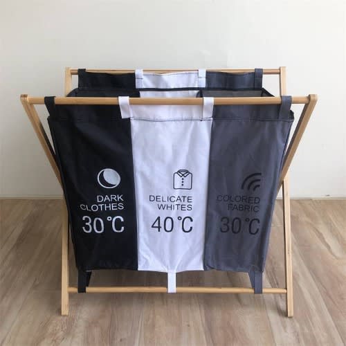 145L 3 Partitions Fiona Magic Laundry Bag /basket