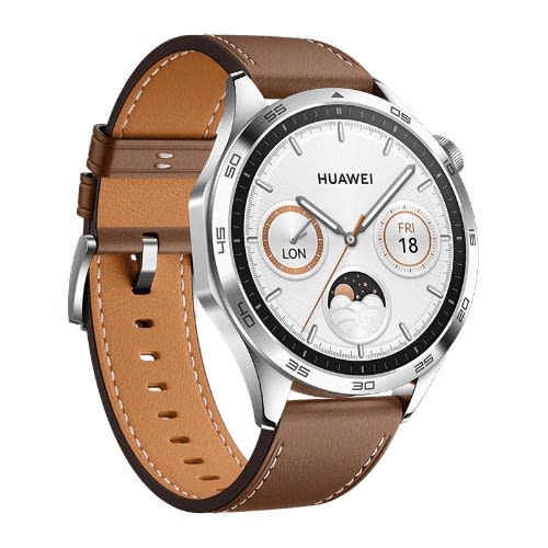 WATCH GT 4 Smartwatch - 1.43" Amoled - 46mm Brown Leather Strap