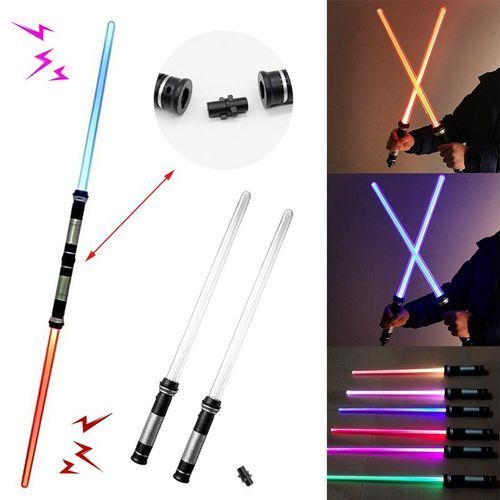 2PCS Lightsaber LED Flashing Light Sabers Star Cosplay War