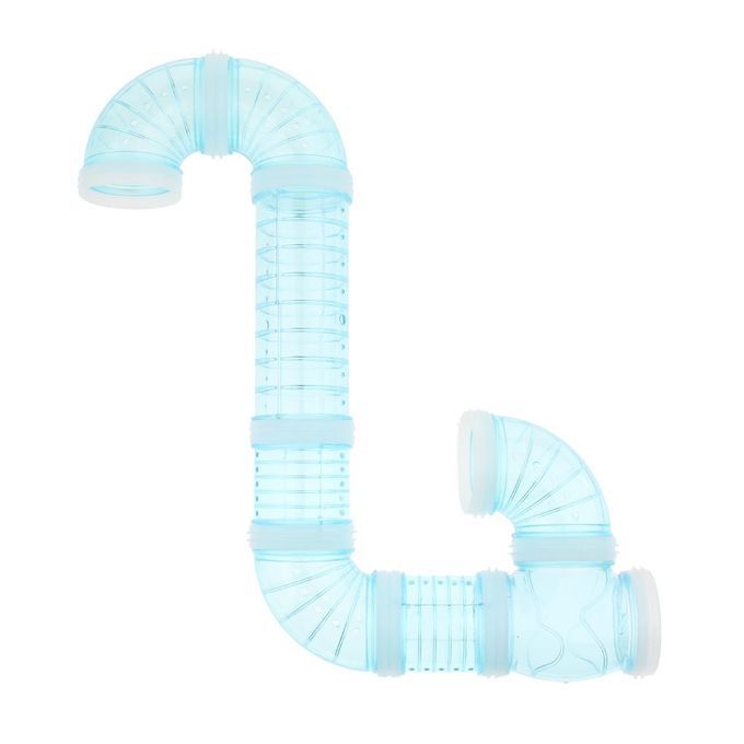 Hamster External DIY Pipeline Tunnel Fittings Tube Exercise Cage Blue