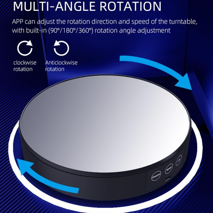 Professional Rotating Display Stand Photography Jewelry Glass Bag