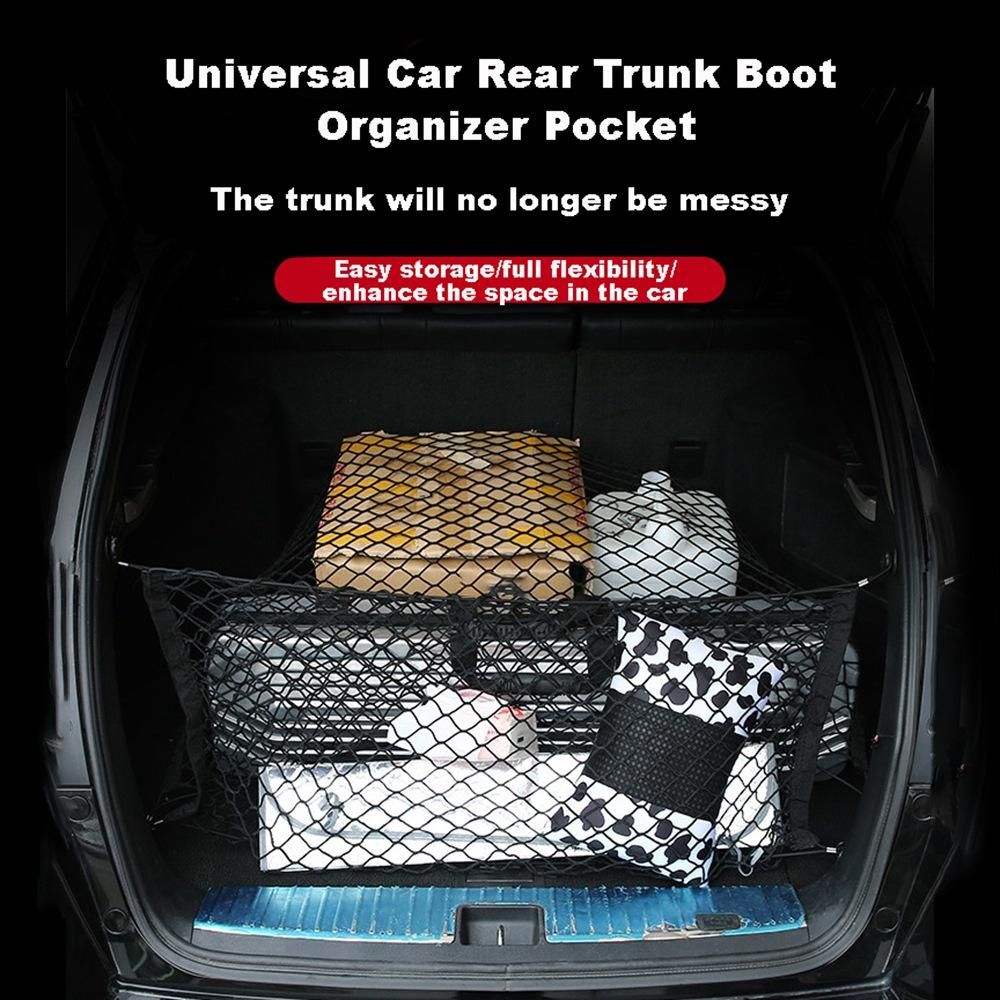 110X60CM Car Cargo Mesh Net Bag Roof Trunk Netting Trunk Fixed Net Bag Suitable for Car Pickup Truck SUV